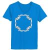 Ladies’  Junior Fine Jersey V-Neck Longer Length T-Shirt Thumbnail