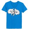Ladies’  Junior Fine Jersey V-Neck Longer Length T-Shirt Thumbnail