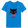 Ladies’  Junior Fine Jersey V-Neck Longer Length T-Shirt Thumbnail