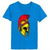 Ladies’  Junior Fine Jersey V-Neck Longer Length T-Shirt Thumbnail