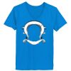 Ladies’  Junior Fine Jersey V-Neck Longer Length T-Shirt Thumbnail