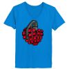 Ladies’  Junior Fine Jersey V-Neck Longer Length T-Shirt Thumbnail