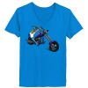 Ladies’  Junior Fine Jersey V-Neck Longer Length T-Shirt Thumbnail
