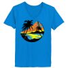 Ladies’  Junior Fine Jersey V-Neck Longer Length T-Shirt Thumbnail