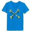 Ladies’  Junior Fine Jersey V-Neck Longer Length T-Shirt Thumbnail