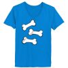 Ladies’  Junior Fine Jersey V-Neck Longer Length T-Shirt Thumbnail