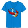 Ladies’  Junior Fine Jersey V-Neck Longer Length T-Shirt Thumbnail