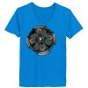 Ladies’  Junior Fine Jersey V-Neck Longer Length T-Shirt Thumbnail