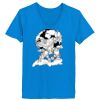 Ladies’  Junior Fine Jersey V-Neck Longer Length T-Shirt Thumbnail