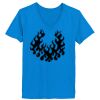 Ladies’  Junior Fine Jersey V-Neck Longer Length T-Shirt Thumbnail