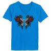 Ladies’  Junior Fine Jersey V-Neck Longer Length T-Shirt Thumbnail