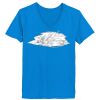 Ladies’  Junior Fine Jersey V-Neck Longer Length T-Shirt Thumbnail