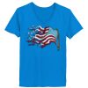 Ladies’  Junior Fine Jersey V-Neck Longer Length T-Shirt Thumbnail
