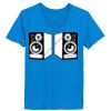 Ladies’  Junior Fine Jersey V-Neck Longer Length T-Shirt Thumbnail