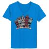 Ladies’  Junior Fine Jersey V-Neck Longer Length T-Shirt Thumbnail