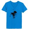 Ladies’  Junior Fine Jersey V-Neck Longer Length T-Shirt Thumbnail