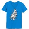 Ladies’  Junior Fine Jersey V-Neck Longer Length T-Shirt Thumbnail