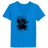 Ladies’  Junior Fine Jersey V-Neck Longer Length T-Shirt Thumbnail