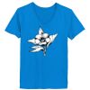 Ladies’  Junior Fine Jersey V-Neck Longer Length T-Shirt Thumbnail