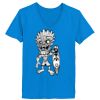 Ladies’  Junior Fine Jersey V-Neck Longer Length T-Shirt Thumbnail