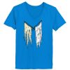 Ladies’  Junior Fine Jersey V-Neck Longer Length T-Shirt Thumbnail