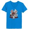 Ladies’  Junior Fine Jersey V-Neck Longer Length T-Shirt Thumbnail