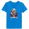 Ladies’  Junior Fine Jersey V-Neck Longer Length T-Shirt Thumbnail