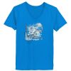 Ladies’  Junior Fine Jersey V-Neck Longer Length T-Shirt Thumbnail