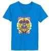 Ladies’  Junior Fine Jersey V-Neck Longer Length T-Shirt Thumbnail