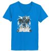 Ladies’  Junior Fine Jersey V-Neck Longer Length T-Shirt Thumbnail