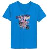 Ladies’  Junior Fine Jersey V-Neck Longer Length T-Shirt Thumbnail