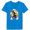 Ladies’  Junior Fine Jersey V-Neck Longer Length T-Shirt Thumbnail