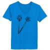 Ladies’  Junior Fine Jersey V-Neck Longer Length T-Shirt Thumbnail