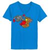 Ladies’  Junior Fine Jersey V-Neck Longer Length T-Shirt Thumbnail