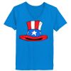 Ladies’  Junior Fine Jersey V-Neck Longer Length T-Shirt Thumbnail