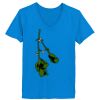 Ladies’  Junior Fine Jersey V-Neck Longer Length T-Shirt Thumbnail
