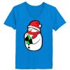 Ladies’  Junior Fine Jersey V-Neck Longer Length T-Shirt Thumbnail