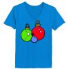 Ladies’  Junior Fine Jersey V-Neck Longer Length T-Shirt Thumbnail