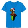 Ladies’  Junior Fine Jersey V-Neck Longer Length T-Shirt Thumbnail