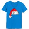Ladies’  Junior Fine Jersey V-Neck Longer Length T-Shirt Thumbnail