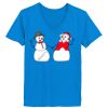 Ladies’  Junior Fine Jersey V-Neck Longer Length T-Shirt Thumbnail