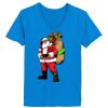 Ladies’  Junior Fine Jersey V-Neck Longer Length T-Shirt Thumbnail