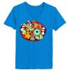 Ladies’  Junior Fine Jersey V-Neck Longer Length T-Shirt Thumbnail