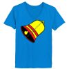 Ladies’  Junior Fine Jersey V-Neck Longer Length T-Shirt Thumbnail