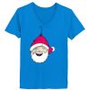 Ladies’  Junior Fine Jersey V-Neck Longer Length T-Shirt Thumbnail