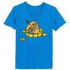 Ladies’  Junior Fine Jersey V-Neck Longer Length T-Shirt Thumbnail