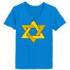 Ladies’  Junior Fine Jersey V-Neck Longer Length T-Shirt Thumbnail