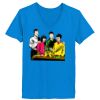 Ladies’  Junior Fine Jersey V-Neck Longer Length T-Shirt Thumbnail