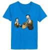 Ladies’  Junior Fine Jersey V-Neck Longer Length T-Shirt Thumbnail