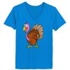 Ladies’  Junior Fine Jersey V-Neck Longer Length T-Shirt Thumbnail
